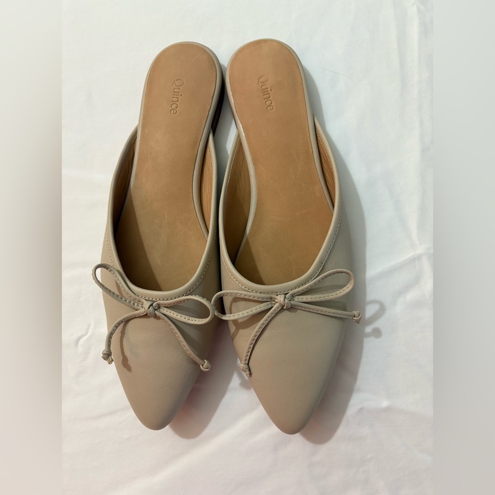 Quince Tan Flats Elegant Slip-On Loafers